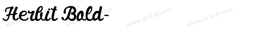 Herbit Bold字体转换